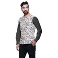 thumbnail image 2 of Atasi Printed Nehru Jacket Mens Bandhgala Ethnic Jacket Party Wear Wedding Clothing-XX-Large, 2 of 3