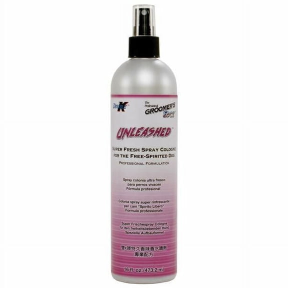 Dog Cologne Coat Spray Unleashed Fresh Scent Odor Control Long Lasting Pick Size (16 oz)
