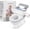 Gray, variant on CheerTry 2-In-1 Toddler Potty Training Toilet - Larger Potty Chair & Detachable Training Seat for Boys & Girls Ages 1-3 with Flushing Sound, Wipes Storage, Toilet Paper Holder - Grey