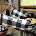 thumbnail image 3 of Oven Mitts and Potholders BBQ Gloves-Oven Mitts and Pot Holders with Recycled Infill Silicone Non-Slip Cooking Gloves for Cooking Baking Grilling (4-Piece Set,Yellow), 3 of 7