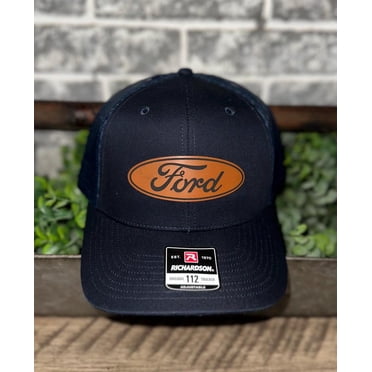 Richardson 112 SnapBack Ford patch trucker hat.