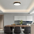 thumbnail image 7 of Dimmable Wood LED Flush Mount Ceiling Light, 5CCT 2700K-6000K Modern Round Close to Ceiling Lighting Fixtures, Minimalist White Ceiling Lamp for Bedroom, Kitchen, Hallway, Laundry Room, 7 of 7
