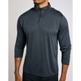 thumbnail image 5 of Real Essentials 3 Pack: Men's Dry-Fit Active Quarter Zip Long Sleeve Athletic Performance Pullover (Available In Big & Tall), 5 of 7