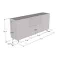 thumbnail image 6 of Pafos WH-EF Electric Fireplace 71" Sideboard, 6 of 6
