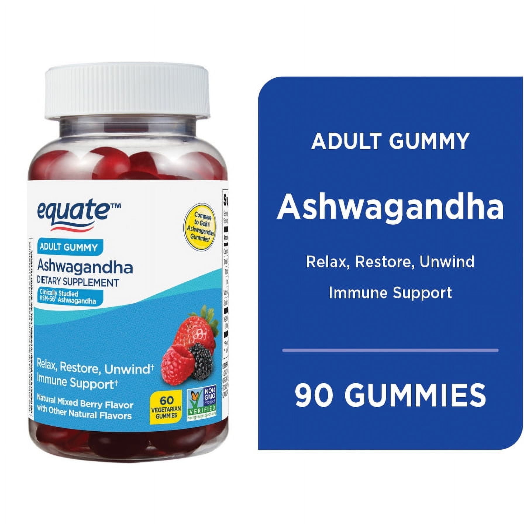 Goli Nutrition Ashwagandha Gummies, Vegan, Mental Focus, Mood Booster,  Mixed Berry Flavor, 60 Count - Walmart.com