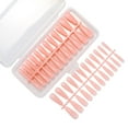 thumbnail image 1 of Graflsoa Ice Transparent Seamless Nail Tips Set - 240pcs in 10 Sheets, Light Pink #11, ABS Material, Compact 19x9x3cm Box, 1 of 6