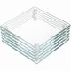 thumbnail image 1 of wonima02 YOUEON Set of 6 Square Glass Drink Coasters, 3.5"x3.5" Crystal Coasters for Drinks, Decorative Clear Glass Plates for Mugs, Cups, Dining Tables, Office, Kitchen, Home Decor and Parties, 1 of 1