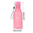 thumbnail image 2 of JWshufel Portable 18oz Water Bottle Matte Leak proof Design for Office and Outdoor Sports Use Long Lasting Transparent Plastic with Lifting Rope Easy to Carry Not Easy to Break, 2 of 3