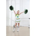 thumbnail image 3 of LOLANTA Girls Cheerleading Outfit Cheer Costume For Girls Sleeveless Crop Top&Skirt&Socks&Pom Poms, 3 of 7