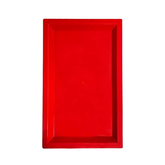 Grupo Mirandinha Red Rectangular Plastic Tray – Sturdy, Lightweight, Versatile