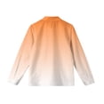 thumbnail image 4 of Dwellite Girls Button Down Shirts for Kids Long Sleeve Dress Shirts Fall School Uniform Tops 4-10 Years Orange 120, 4 of 4