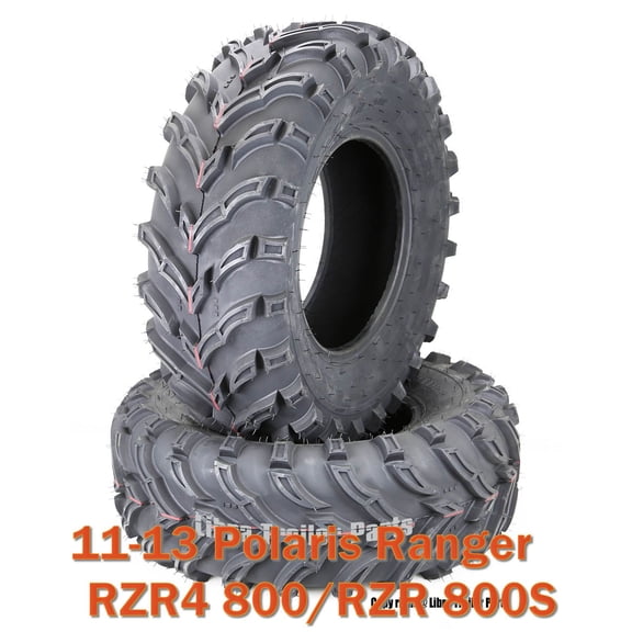 11-13 Polaris Ranger RZR4 800/RZR 800S ATV Front Tire Set 27x9-12 6 PR