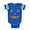 Royal Blue, variant on - Happy Pumpkin Face - Cute Infant Baby Football Bodysuit