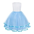 thumbnail image 4 of KAWELL Robe Fleurie Unicorn pour Filles Robe de Princesse Élégante Robe de Fête d'Anniversaire 2-8 Ans, 4 of 6