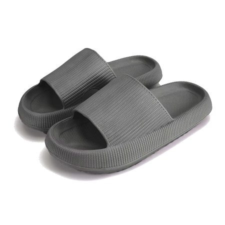 

Shower Shoes Slides Sandals Women Men House Slippers Size W 10-11 M 8.5-9.5 Grey 42-43