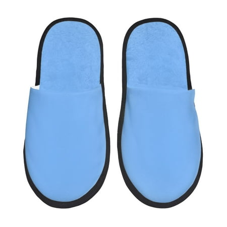 

House Slippers for Women and Men light-blue Comfy Fuzzy Bedroom Slippers Furry Home Shoes for Indoor Outdoor