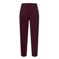 thumbnail image 6 of RPVATI Womens Hyper Ultra Stretch Comfy Pants Colored Mid-Rise Skinny Jean Juniors Jegging Purple XXL, 6 of 7
