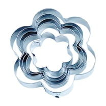 KMMYS Stainless Steel Cookie Molds 5-Piece Set, Durable & Easy to Clean, Perfect for Baking Cookies, Cakes, Pies, Baking Tools & Kitchen Gadgets, Ergonomic Handle for Comfortable Use