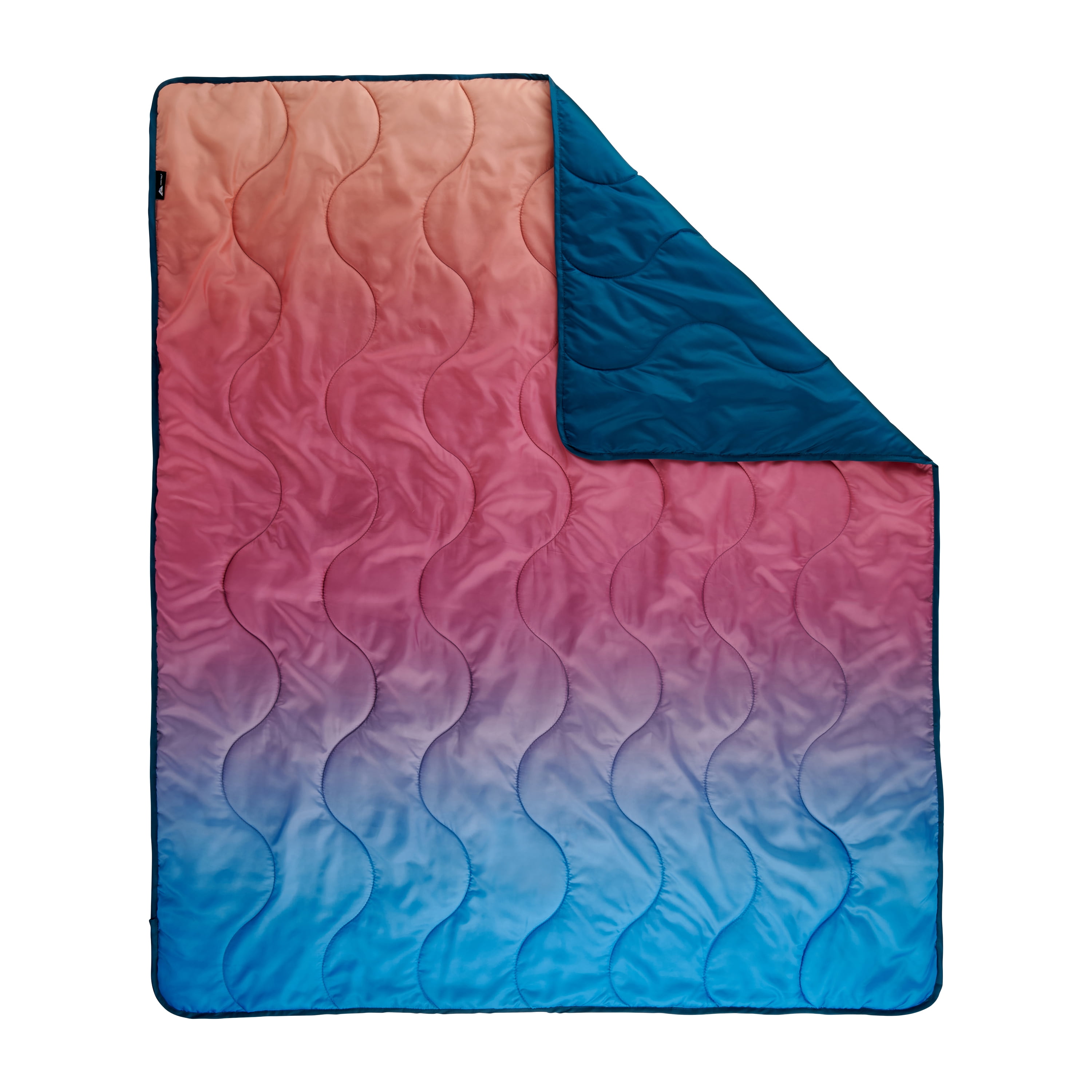 Ozark Trail Packable Blanket 70 x 60 in Gradient Design with Stuff Sack for Camping Traveling Picnics Walmart