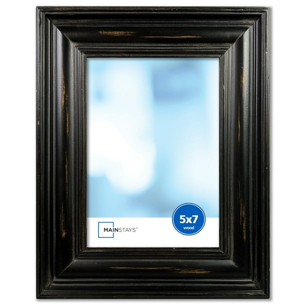 Mainstays MS 5” x 7” Black Distressed Photo Frame