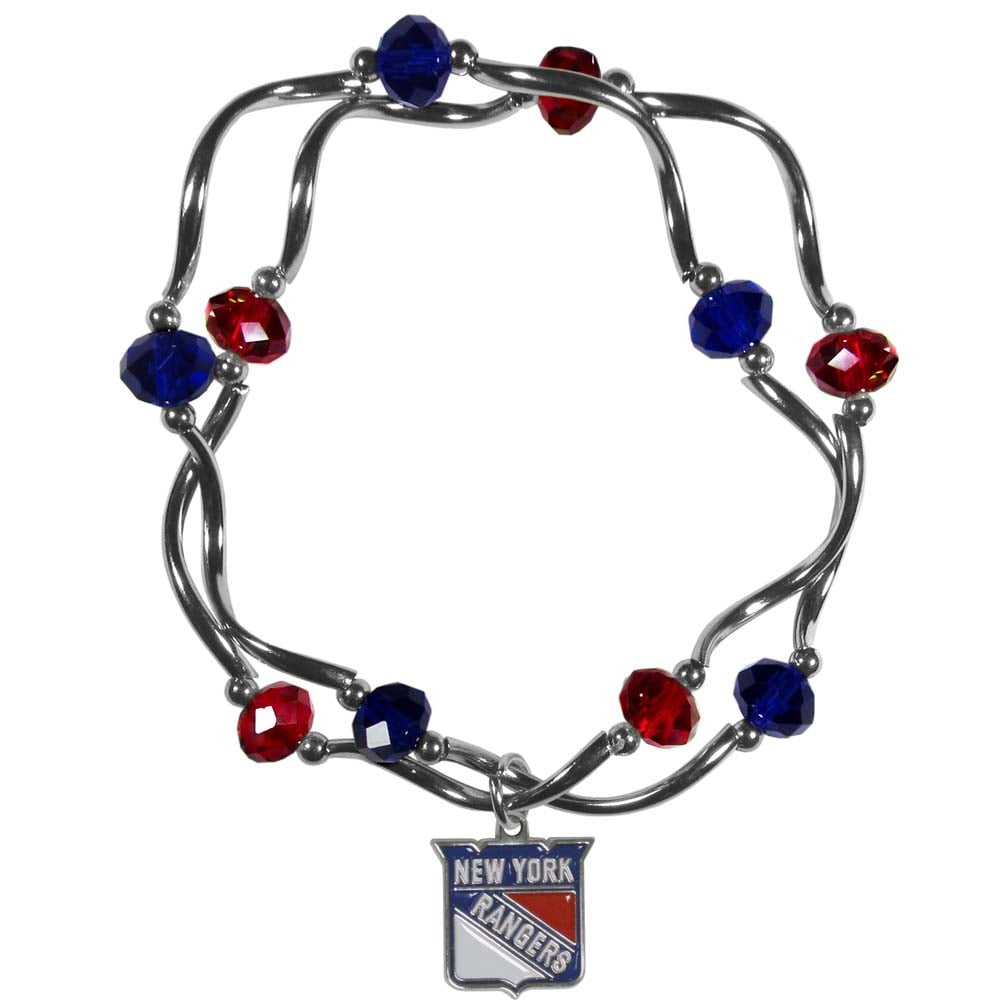 NHL New York Rangers Stretch Bead Bracelet