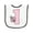 White and Black, variant on Inktastic Pink Ladybug 1st Birthday Baby Terry Cloth Bib