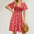 thumbnail image 5 of GXIPO Sundresses Sexy Resort Wear for Women 2025 Hawaiian Summer Dress Vermilion 2XL, 5 of 6