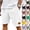 33# White, variant on Men's Premium Corduroy Shorts Retro Urban Casual Elastic Waist Drawstring Loose Fit Daily Shorts with Pockets 2026 Khaki M