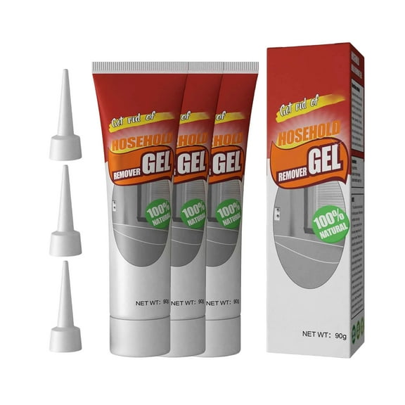 Mold Remover Gel, Tile Grout Cleaner for Bathroom Kitchen, 3-Pack Penetrating Mold Stain Remover, Safe for Metal Ceramic Surfaces, No-Scratch Brush-Free Design, Long-Lasting Protection