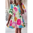 thumbnail image 1 of FOLUNSI Elegant White Floral V-Neck, Light Cotton, Summer Must-Have Dress, 1 of 8