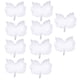 thumbnail image 1 of 10 piezas de alas de plumas blancas de ángel, decoración para árbol de Navidad, adorno colgante, accesorio de boda (blanco, 20*15cm/7,9*5,9 pulgadas), 1 of 5