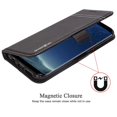 thumbnail image 6 of Galaxy s8 Plus Case, Mignova Galaxy S8 Plus Wallet Case Genuine Premium Leather Case Card Slots & Magnetic Closure case cover for Samsung Galaxy S8 Plus 2017 release (Black), 6 of 6
