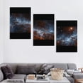 thumbnail image 4 of ARISTURING  Hubble Telescope Peers Into the Storm Cream Clouds Photograph Canvas Art Print Wall Decor 12''x16''X3 Panels, 4 of 4