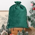 thumbnail image 4 of OEFNTAC Decorations Christmas Drawstring Bag Handheld Cloth Storage Large 27.56x19.69in Reusable Gift Tote Santa Sleigh Holiday Decor Christmas Decorations, 4 of 5