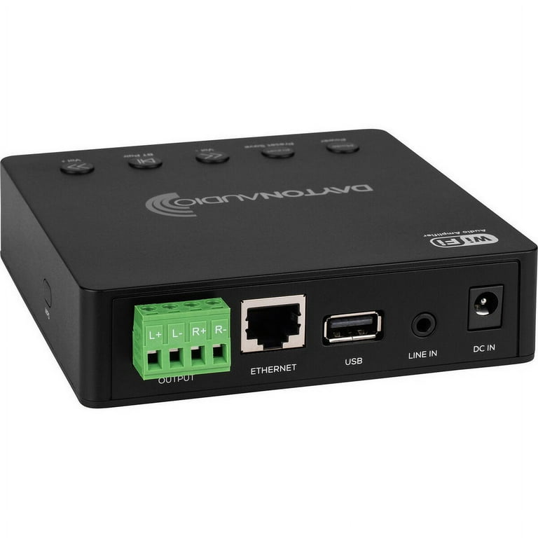 Dayton Audio WB40A Wi-Fi Bluetooth Amplifier - 2x20W Multi-Room Stereo Amp With IR Remote & App Control 4 thumbnail image