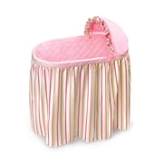 Embrace Bassinet-Design:Pink Stripes and Pink Bedding