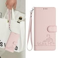 thumbnail image 4 of Stylish Wallet Case for Google Pixel 9 / 9 Pro, RFID Blockign Cards Holder Crossbody Shoulder Strap Hand Wrist Shockproof Multi-functional Phone Case for Google Pixel 9 / 9 Pro, Pink, 4 of 9