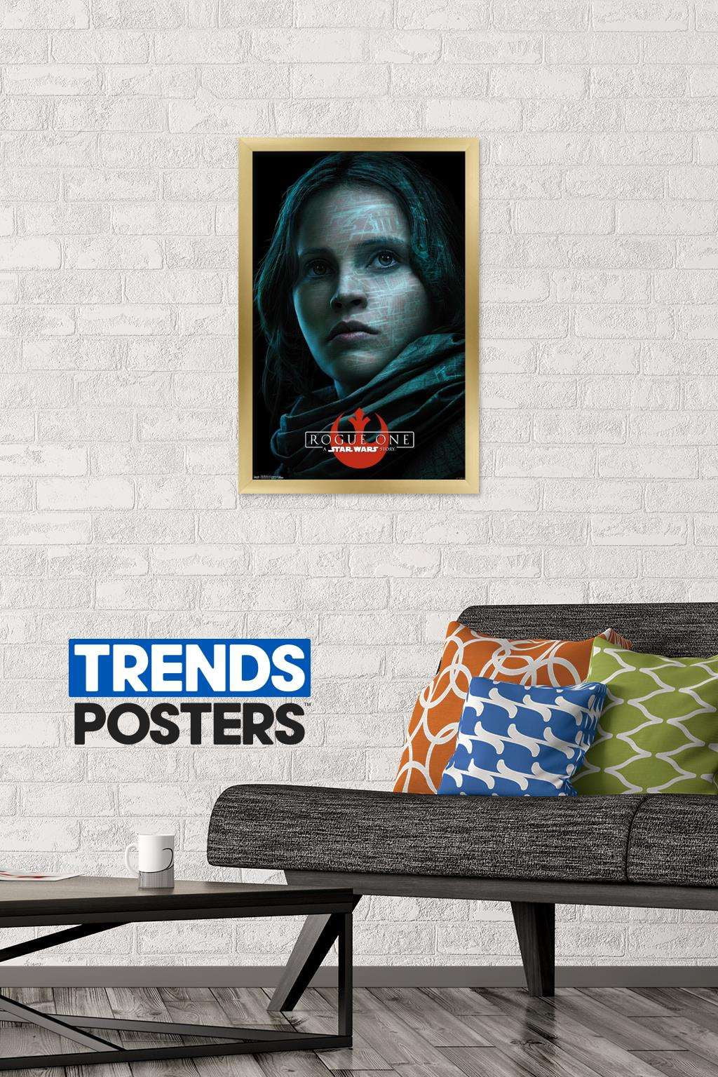 Star Wars: Rogue One - Jyn Wall Poster, 14.725" x 22.375", Framed