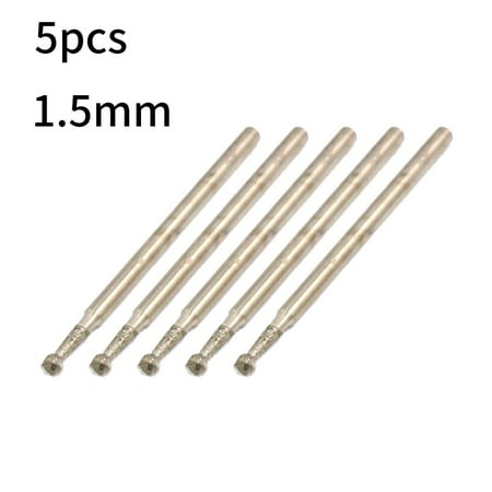 

BCLONG 0.5Mm-3Mm Ball Round Rotary Diamond Burr Drill Bit Grinding Carving 5Pcs