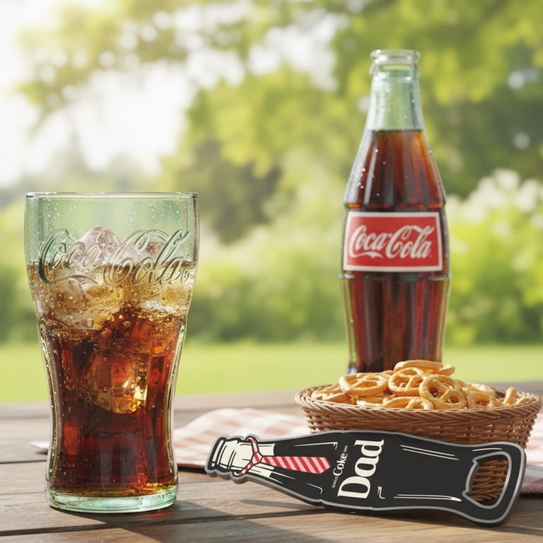Coca-Cola Classic Pint Glass and Bottle Opener Gift Set with