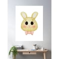 thumbnail image 2 of Cute Bunny Poster Wall Art, Modern Wall Decor, 16x24 UNFRAMED, 2 of 3