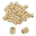 thumbnail image 1 of 126 Pcs Threaded Inserts, M2 Brass Heat Set Insert for 3D Printing, M2x3x3mm, 1 of 6