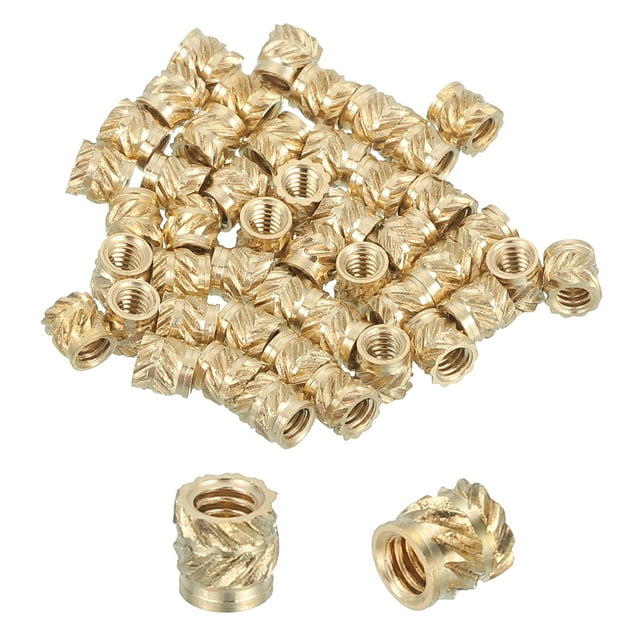 126 Pcs Threaded Inserts, M2 Brass Heat Set Insert for 3D Printing, M2x3x3mm