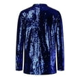 thumbnail image 5 of Baberdicy Women Sequins Blazers for Women Sequin Jacket Casual Long Sleeve Glitter Party Shiny Lapel Rave Outerwear Coat Blue Acrylic, 5 of 6