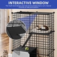 thumbnail image 3 of ModFusion 3-Level Metal Cat Cage with Litter Box – Spacious Indoor Playpen for Cats & Small Pets, Easy Assembly, Durable & Comfortable, 3 of 10