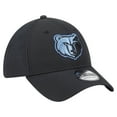 thumbnail image 3 of Men's New Era Black Memphis Grizzlies Night 39THIRTY Flex Hat, 3 of 5
