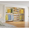 thumbnail image 6 of Timate P3 Closet System, Expandable Wall Mounted Closet System with 6 Adjustable Shelves & 4 Expandable Hanger Rods, Industrial Pipe Clothing Rack for Hanging Clothes, Fits Spaces 6'4"-9'3", Gold, 6 of 10