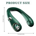 thumbnail image 3 of Ventilador De Cuello Ventilador de cuello digital plegable USB recargable de 3 velocidades sin aspas (verde noche oscuro), 3 of 8