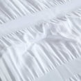 thumbnail image 4 of Sleep Zone Luxury Seersucker King Size Comforter Set 3-Piece, Soft & Lightweight Down Alternative Duvet Insert with Pillow Sham Cooling for Summer, White, 4 of 7