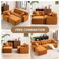 thumbnail image 2 of FFH 104.7" Cloud Sectional Sofa Couch with L-Shape Chaise,Modern Cloud Sleeper Sofa with Deep Seat,Modular Sectional Sofa Couches for Living Room,Apartment,Office,No Assembly Required(Orange), 2 of 10